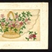 WW1 "Sweetheart" card - embroidered bouquet in basket; 13368 WW1 "Sweetheart" card - embroidered bouquet in basket; 13368