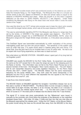 Account written by Roy stout - relating to oboe - radar target marking system - includes photographs; 33064