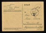 Fieldpost no 40889 postcard from Franz Glanz to his mother dated 14/05/1944 from the East. mothers day wishes. in German with English translation. Franz Glanz a POW at Eden Camp.; 71524 Fieldpost no 40889 postcard from Franz Glanz to his mother dated 14/05/1944 from the East. mothers day wishes. in German with English translation. Franz Glanz a POW at Eden Camp.; 71524