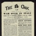 Newsletter- The Oak- 'War over in Italy' dated 03.05.1945 ; 79121