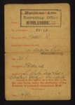'Army reserve- scheduled occupation certificate' issued to a 'D. Morris' dated 14.05.1917; 78792