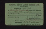 National Service (armed forces) acts - grade card - C.H. Douthwaite; 9630