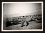 Photograph - unidentified soldier with Jerusalem in background; 1761