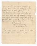 Letter to Mrs J.W Green from evacuees mother (Mrs F Witenall) during London Blitz, WWII; 83842
