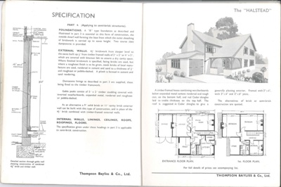 Booklet showing designs of houses & homes built by Thompson Bayliss & Co - Rainham - Essex; 36331 Booklet showing designs of houses & homes built by Thompson Bayliss & Co - Rainham - Essex; 36331