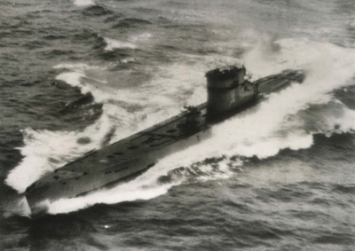 Photograph - U-boat damaged by Coastal Command Hudson aircraft; 2632