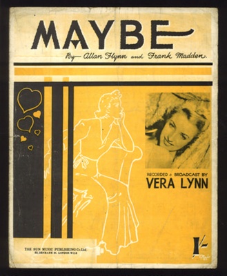 Sheet Music -"Maybe" by Allan Flynn & Frank Madden; 9116