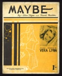 Sheet Music -"Maybe" by Allan Flynn & Frank Madden; 9116