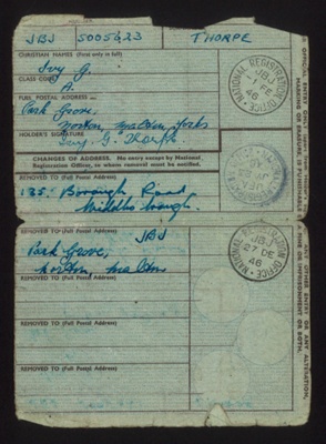 ID- National Registration issued to a 'Ivy G.' undated ; 78828