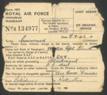 R.A.F. form 1873 - omnibus warrant - R.A.F. Perton - Cpl Bland R.A.F. - 08/09/1943; 8/09/1943; 2000 R.A.F. form 1873 - omnibus warrant - R.A.F. Perton - Cpl Bland R.A.F. - 08/09/1943; 8/09/1943; 2000