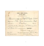 Certificate - "Bombing course" - small arms school - Sgt E.F. Taylor - 1st East Lancs - 25/03/1920; 25/03/1920; 34883 Certificate - "Bombing course" - small arms school - Sgt E.F. Taylor - 1st East Lancs - 25/03/1920; 25/03/1920; 34883