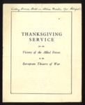 Brochure- 'Victory Service' Stalcon Theatre, Heliopolis, Egypt 1945 ; 78831