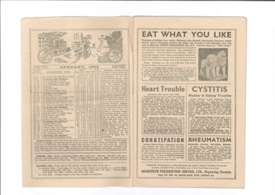 Old Moore's Almanac - 1944; 1/01/1944; 36193 Old Moore's Almanac - 1944; 1/01/1944; 36193