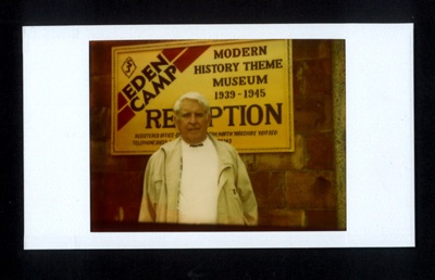 Photograph - ex Eden Camp German P.O.W. Helmut Mildner - taken at Eden Camp 19/06/1999; 19/06/1999; 29430 Photograph - ex Eden Camp German P.O.W. Helmut Mildner - taken at Eden Camp 19/06/1999; 19/06/1999; 29430