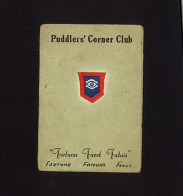 Membership card - "Puddlers' corner club" - Guards Division H.Q. Sergeants' mess - August 1946; 1/08/1946; 7418