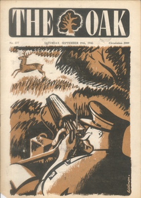 Newsletter - "The Oak" 29/09/1945 no: 577 - 46th Division magazine; 29/09/1945; 38162 Newsletter - "The Oak" 29/09/1945 no: 577 - 46th Division magazine; 29/09/1945; 38162