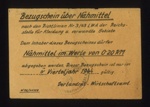 German ticket (yellow) - 1944 - purpose unknown; 1/01/1944; 5007