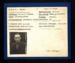 German P.O.W. record card - Franz Henz - German - Dob 30/10/1910; 6603