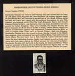 Bombardier Groves Thomas Henry Emmins - No. 879360 - Text and photograph - 2 Medal ribbon bars - 6 ribbons; 7623