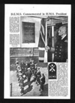 Photocopies (2) - article re: D.E.M.S. memorial on "H.M.S. President"; 1907