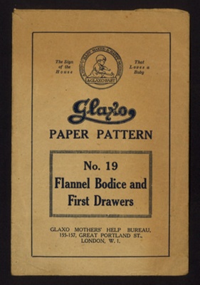 Dressmaking pattern - "Glaxo" paper pattern no: 19 - flannel bodice & first drawers; 6103