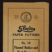 Dressmaking pattern - "Glaxo" paper pattern no: 19 - flannel bodice & first drawers; 6103