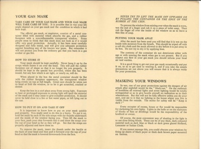 Public information leaflet no: 2 - "Your gas mask, masking your windows"; 36252