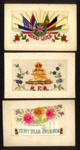 Embroidered postcard x3 'R.A.F' 'Good Luck' 'To my dear children' dated 1918; 78847 Embroidered postcard x3 'R.A.F' 'Good Luck' 'To my dear children' dated 1918; 78847