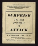 Booklet - "Surprise the first principle of attack" - a handbook for N.C.O.'s - War Office 08/09/1941; 8/09/1941; 9690 Booklet - "Surprise the first principle of attack" - a handbook for N.C.O.'s - War Office 08/09/1941; 8/09/1941; 9690