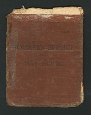 Army book 64 - soldier's service & pay book - Gnr George Coward 840969 - roayl artillery - 18/10/1934; 18/10/1934; 34521