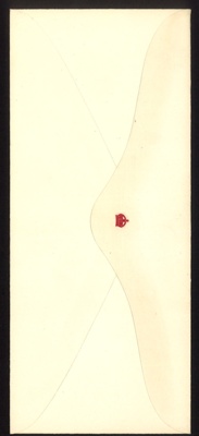 Envelope (1) - with crown motif embossed in red - see item no: 5132; 5133 Envelope (1) - with crown motif embossed in red - see item no: 5132; 5133
