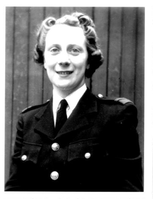 Copied photographs (3) - Kathleen Slater (nee Sykes) - Asst Group Officer - Park Lane Fire Station - Leeds - N.F.S. 1941-1945; 37910