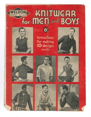 Knitting magazine - "Knitwear for men and boys" - "Weldon" series no: 386; 37258