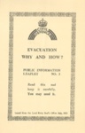Leaflets (2) - Civil Defence No. 3 - Evacuation Why And How; 83733 Leaflets (2) - Civil Defence No. 3 - Evacuation Why And How; 83733