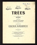 Sheet Music - "Trees" by Joyce Kilmer & Oscar Rasbach - 1922; 1/01/1922; 6173