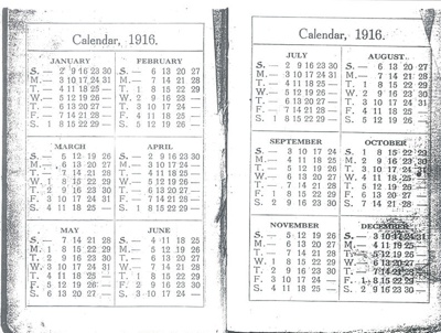 Photocopied WW1 manuscript diary - kept by G.P. Verity throughout 1916 - account of life in the trenches in WW1; 36807 Photocopied WW1 manuscript diary - kept by G.P. Verity throughout 1916 - account of life in the trenches in WW1; 36807