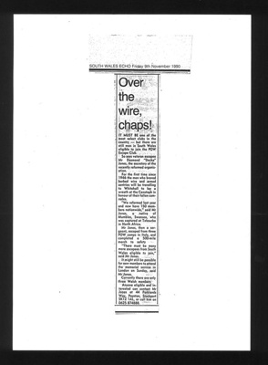 Information re: the army P.O.W. Escape Club + tie and lapel badge; 2475