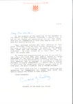 Copy of letter - from Marshal of the Royal Air Force commending efforts of the R.A.F. bomb disposal teams - 01/09/2001; 1/09/2001; 37415 Copy of letter - from Marshal of the Royal Air Force commending efforts of the R.A.F. bomb disposal teams - 01/09/2001; 1/09/2001; 37415