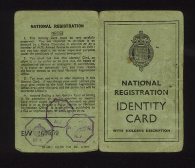 National registration identity card - C.H. Douthwaite - Southall - 30/06/1948; 30/06/1948; 9629