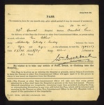 Army book 235 - hospital pass - 29th General Hospital - OrmsKirk - Sgt A Bland 1986257 E.E.S.R.E. - 14/10/1941; 14/10/1941; 2097 Army book 235 - hospital pass - 29th General Hospital - OrmsKirk - Sgt A Bland 1986257 E.E.S.R.E. - 14/10/1941; 14/10/1941; 2097