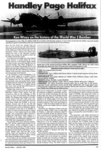 Magazine article - "Handley Page Halifax" - Ken Wixey on the history of the World War 2 Bomber; 37768 Magazine article - "Handley Page Halifax" - Ken Wixey on the history of the World War 2 Bomber; 37768