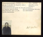 German P.O.W. record card - Michael Vormittag - Rumanian - Dob 17/09/1919; 6638