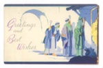 Christmas card - signed "A merry Christmas from the beginners department" - 1943; 37285