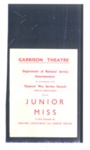 Copy of front cover of a theatre programme "Garrison theatre" - department of National Service entertainment; 34634