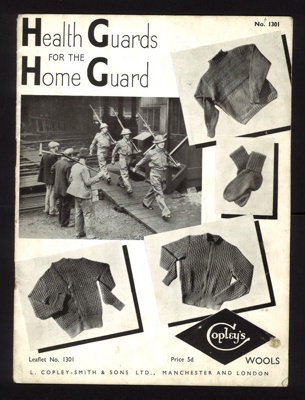 Knitting pattern - "Health Guards for the Home Guard" - "Copley's" no: 1301; 2701 Knitting pattern - "Health Guards for the Home Guard" - "Copley's" no: 1301; 2701
