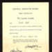Certificate of the central midwives board, awarded to Violet Bell for passing first exam and period of training, nurse. 26th August 1944; 26/08/1944; 68876