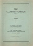 Memorial programme - "The Cloisters Church - Preetz" - 12/09/1945; 12/09/1945; 38444