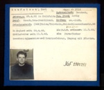 German P.O.W. record card - Karl Raufeisen - German - Dob 23/04/1922; 6586