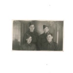 Army group photograph - Cecil Pickering (bottom left) - 20/11/1943; 20/11/1943; 34739