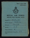 Service & release book- R.A.F belonging to a 'I.G Thorpe' - W.A.A.F member working in 'equip/ass' served 1944-46; 78826 Service & release book- R.A.F belonging to a 'I.G Thorpe' - W.A.A.F member working in 'equip/ass' served 1944-46; 78826
